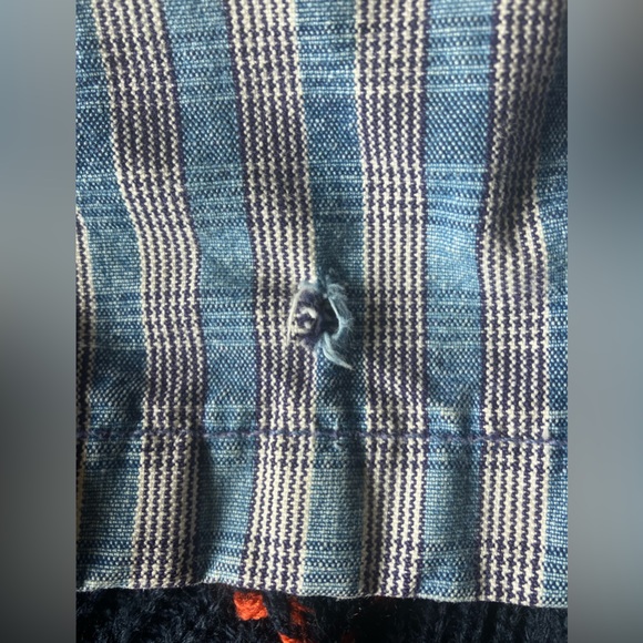 Vintage 90s Guess U.S.A. Plaid Overall Shortalls Romper Jumpsuit S - Picture 15 of 16